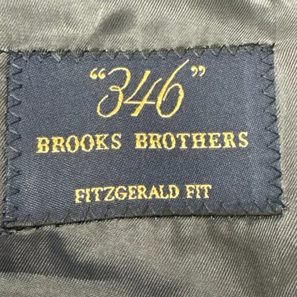 Brooks Brothers 346 Blazer 48R Men’s Sport Coat Fitzgerald Fit Wool Striped - Picture 4 of 7